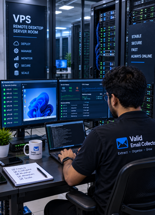 Remote desktop VPS workspace