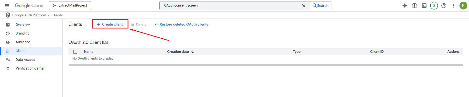 Create Credentials