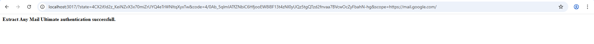 Ready to extract email addresses.