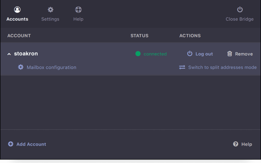 Configure protonmail with Extract Any Mail Pro